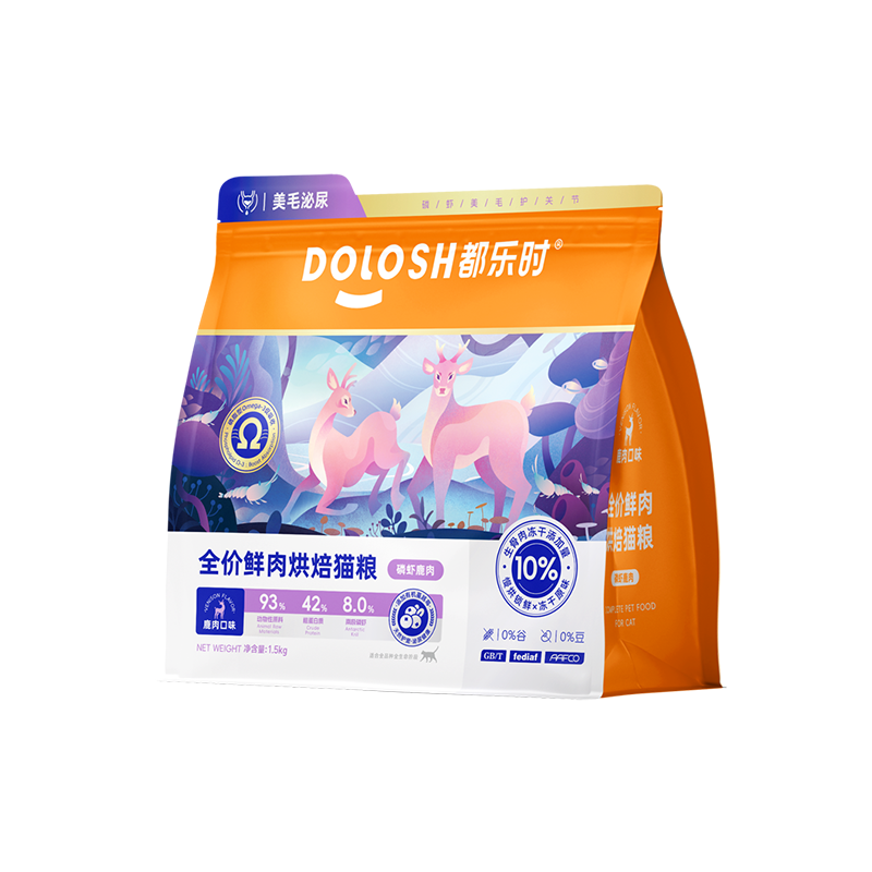 磷虾鹿肉烘焙猫粮